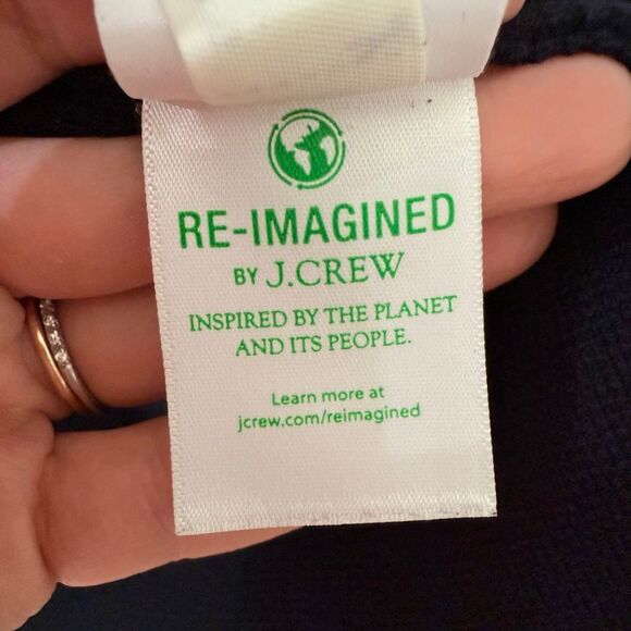 J. Crew Women's Size XS Merino Wool Blend Black Open Front Sweater Blazer - Picture 8 of 9